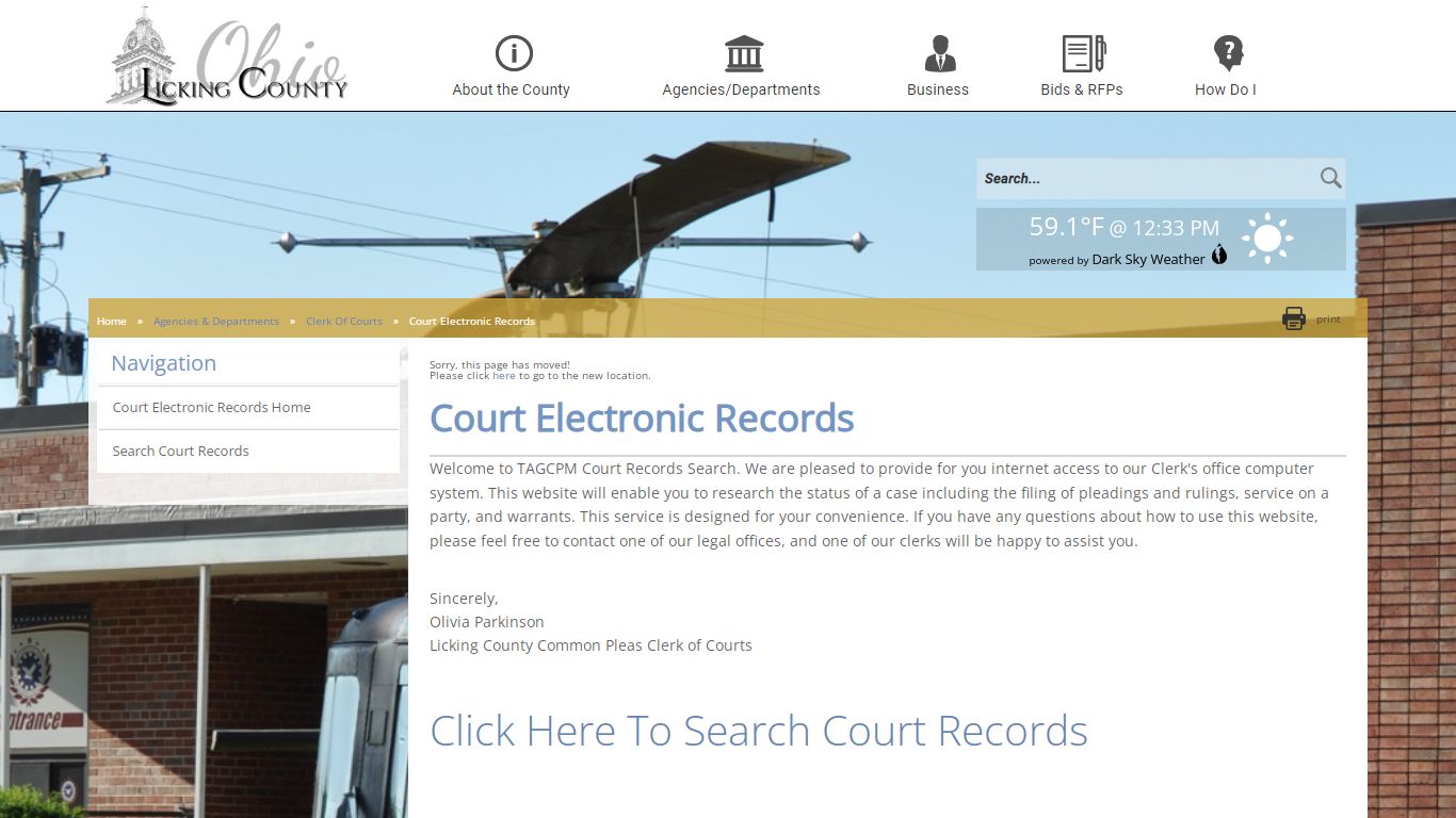 Licking County - Court Electronic Records