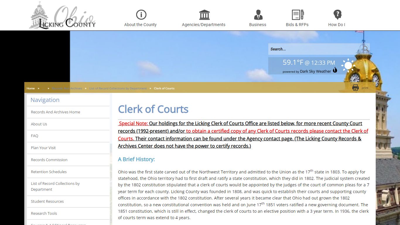 Licking County - Clerk of Courts